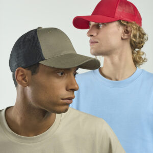 Cappello visiera curva 5 pannelli mesh posteriore