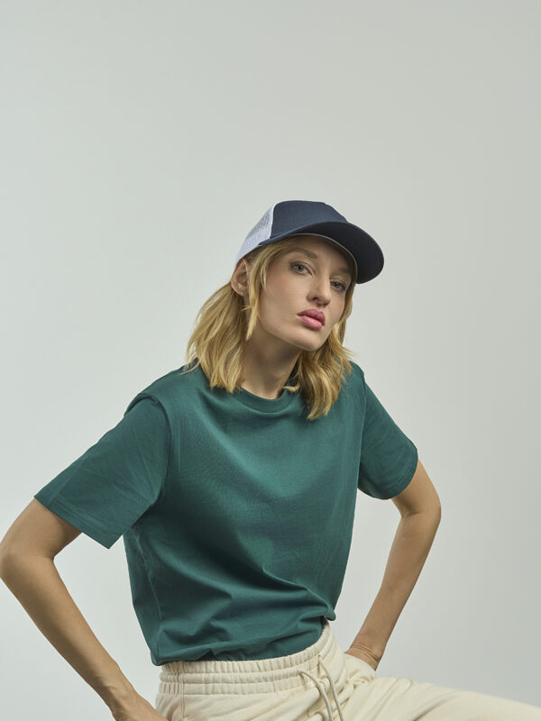 Cappello visiera curva 5 pannelli mesh posteriore - immagine 3