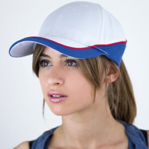 Cappello visiera curva 6 pannelli RACING