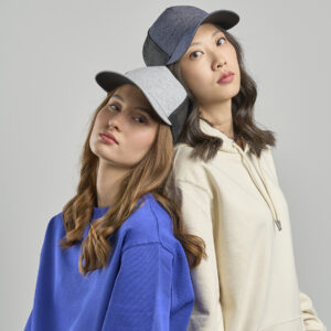 Cappello visiera curva 5 pannelli mesh posteriore RAPPER