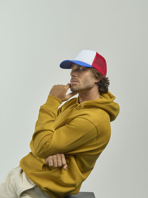 Cappello visiera curva 5 pannelli mesh posteriore RAPPER - immagine 4