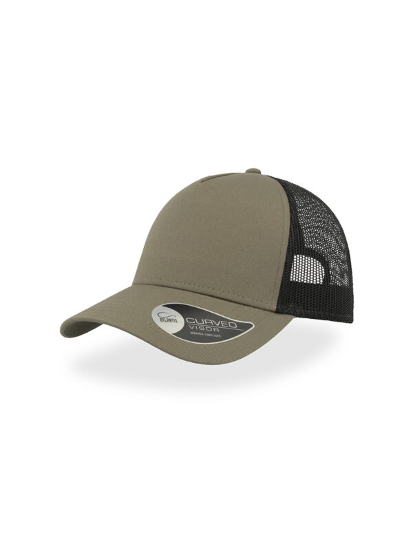 Cappello visiera curva 5 pannelli mesh posteriore RAPPERCOTTON - immagine 6
