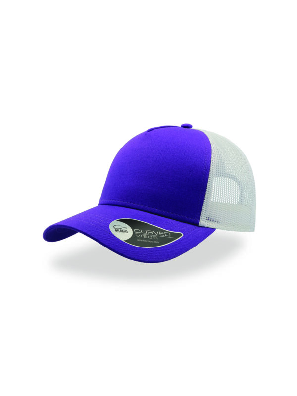 Cappello visiera curva 5 pannelli mesh posteriore RAPPERCOTTON - immagine 3