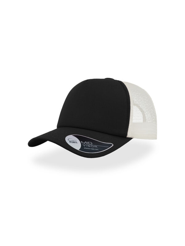 Cappello visiera mid 5 pannelli mesh posteriore RECORD - immagine 3