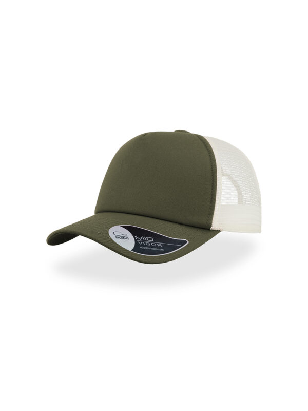 Cappello visiera mid 5 pannelli mesh posteriore RECORD - immagine 5