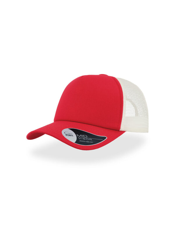 Cappello visiera mid 5 pannelli mesh posteriore RECORD - immagine 6