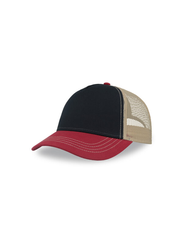 Cappello visiera mid 5 pannelli mesh posteriore RAPPERCANVASS - immagine 10