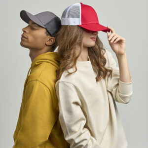 Cappello visiera mid 6 pannelli mesh posteriore RECYTHREE