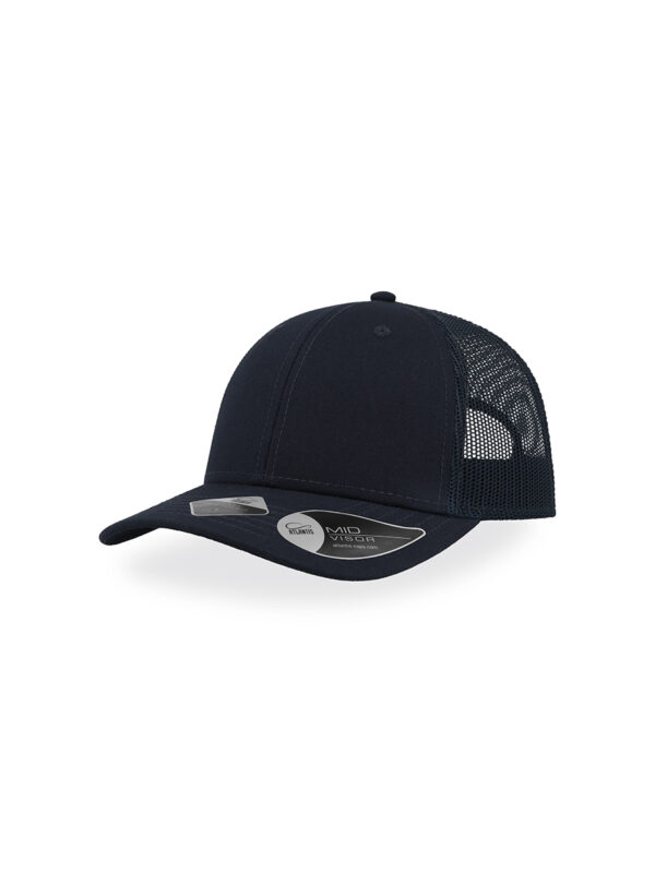 Cappello visiera mid 6 pannelli mesh posteriore RECYTHREE - immagine 7