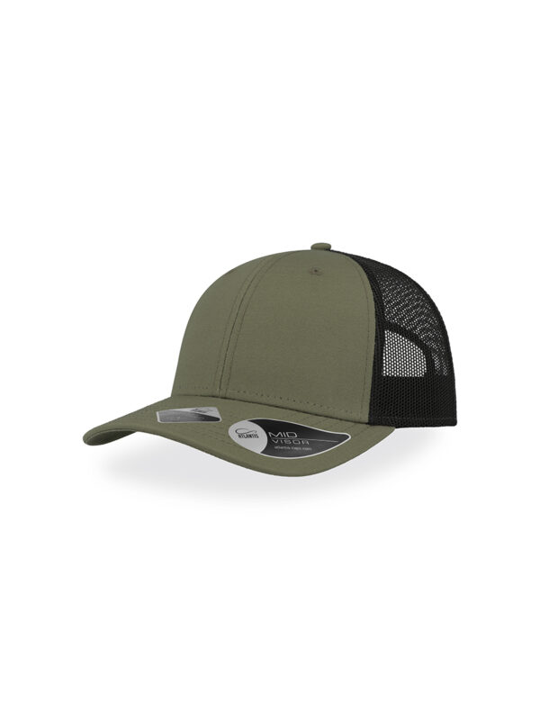 Cappello visiera mid 6 pannelli mesh posteriore RECYTHREE - immagine 6