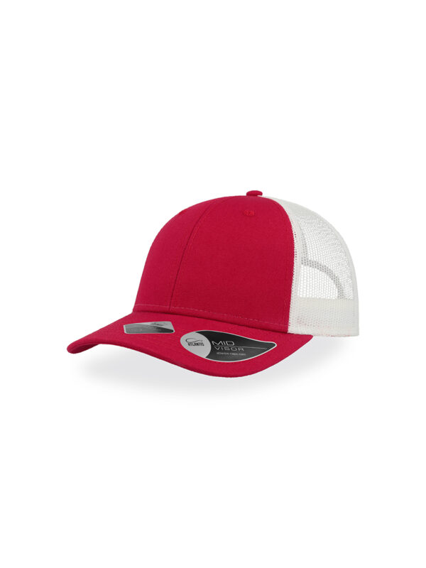 Cappello visiera mid 6 pannelli mesh posteriore RECYTHREE - immagine 5