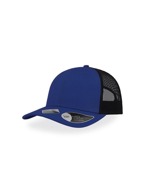 Cappello visiera mid 6 pannelli mesh posteriore RECYTHREE - immagine 4
