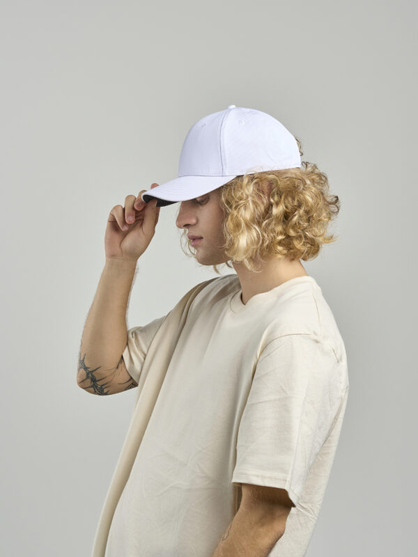 Cappello visiera mid 6 pannelli BASE - immagine 3