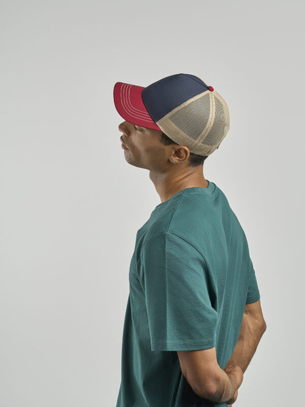 Cappello visiera mid 5 pannelli mesh posteriore RAPPERCANVAS