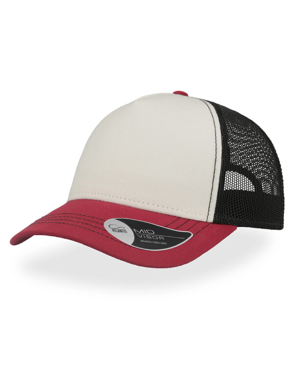 Cappello visiera mid 5 pannelli mesh posteriore RAPPERCANVAS - immagine 2