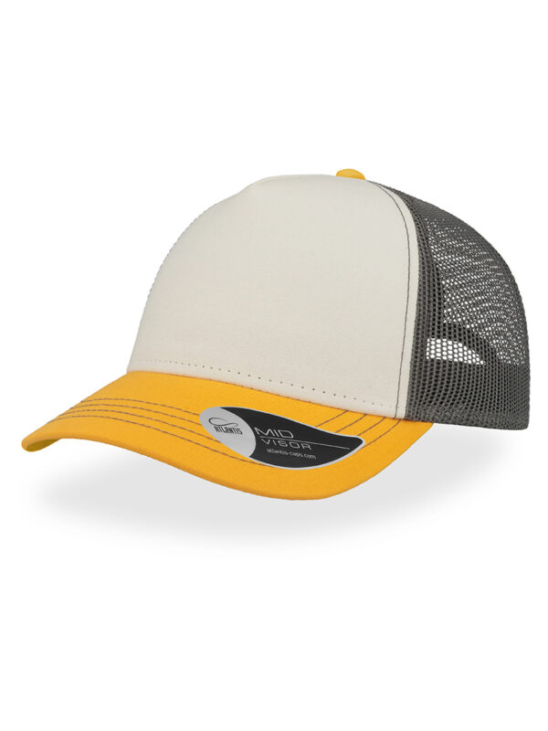 Cappello visiera mid 5 pannelli mesh posteriore RAPPERCANVAS - immagine 3
