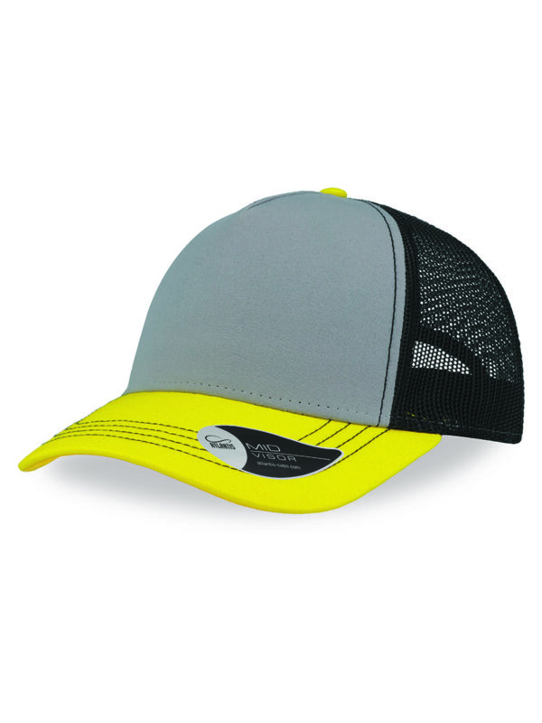 Cappello visiera mid 5 pannelli mesh posteriore RAPPERCANVAS - immagine 4