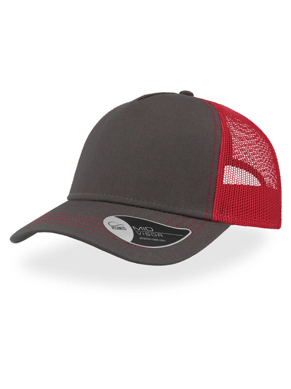 Cappello visiera mid 5 pannelli mesh posteriore RAPPERCANVAS - immagine 7
