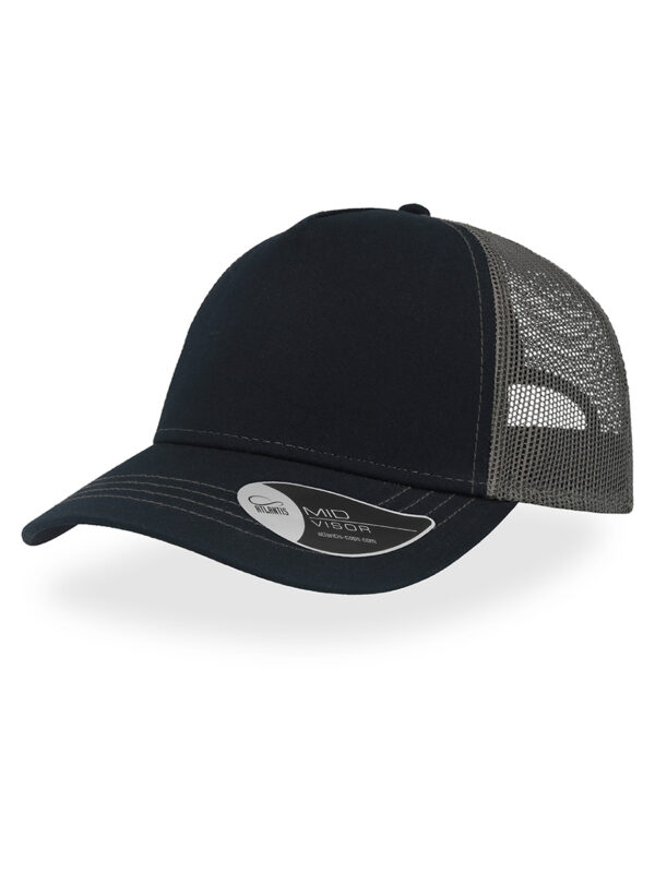 Cappello visiera mid 5 pannelli mesh posteriore RAPPERCANVAS - immagine 8