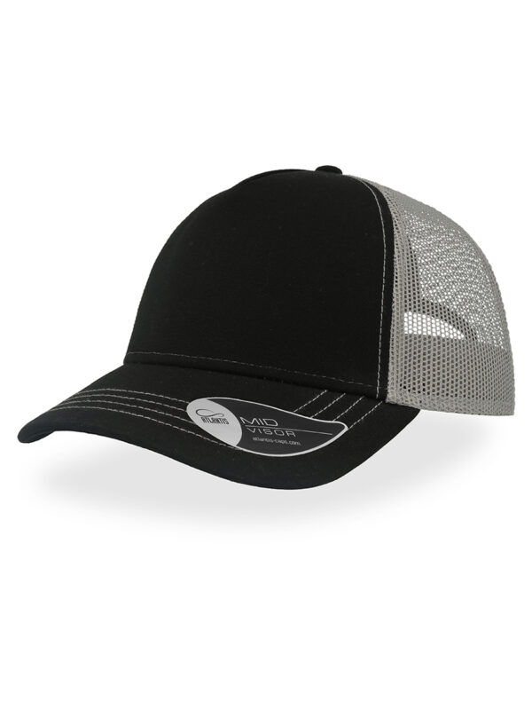 Cappello visiera mid 5 pannelli mesh posteriore RAPPERCANVAS - immagine 9