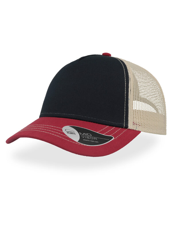 Cappello visiera mid 5 pannelli mesh posteriore RAPPERCANVAS - immagine 10