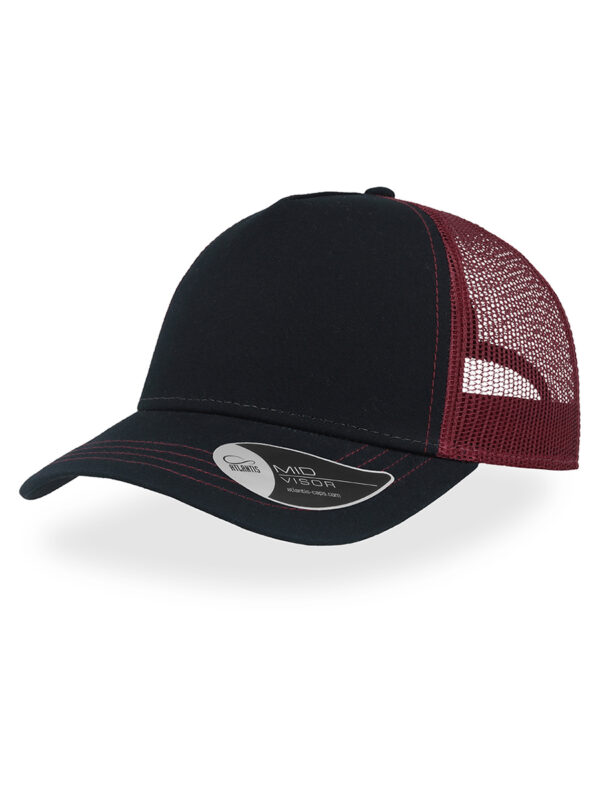 Cappello visiera mid 5 pannelli mesh posteriore RAPPERCANVAS - immagine 11