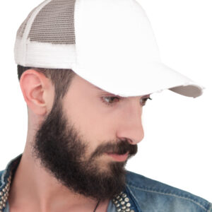 Cappello visiera curva 5 pannelli mesh posteriore RAPPERDESTR