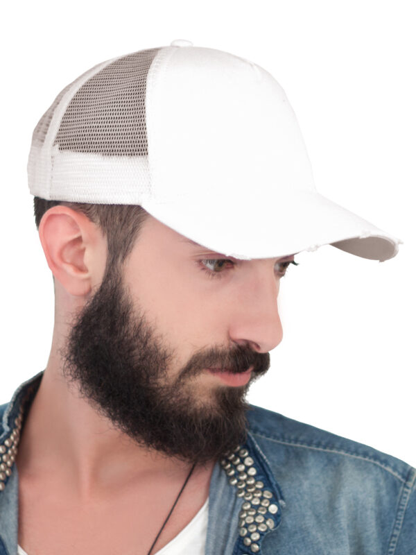 Cappello visiera curva 5 pannelli mesh posteriore RAPPERDESTR