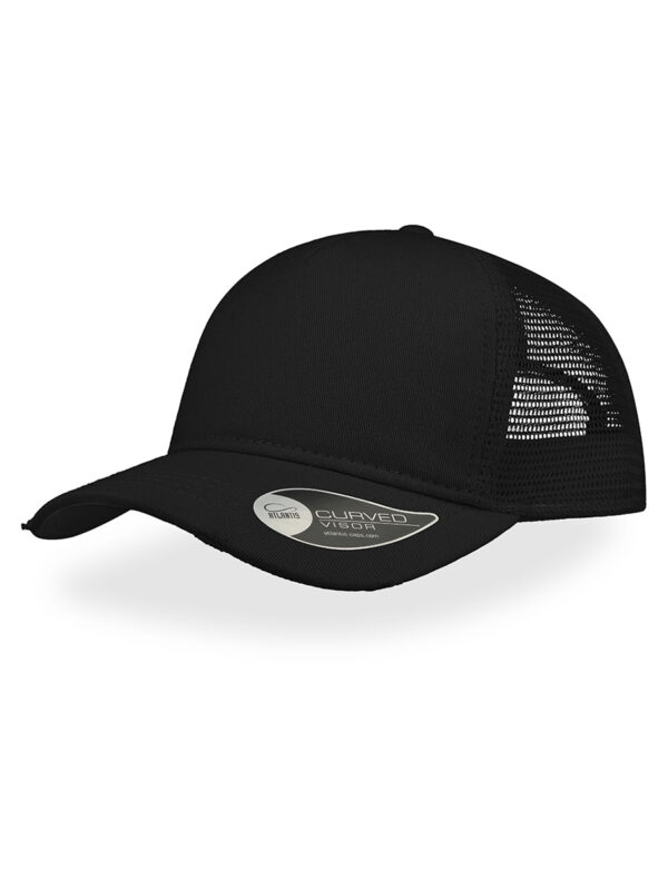 Cappello visiera curva 5 pannelli mesh posteriore RAPPERDESTR - immagine 3