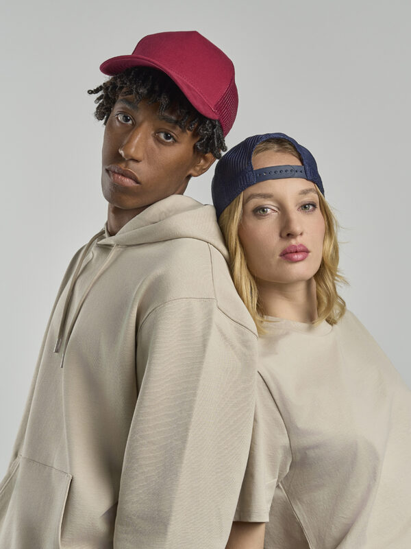 Cappello visiera mid 5 pannelli mesh posteriore RAPPERJERSEY
