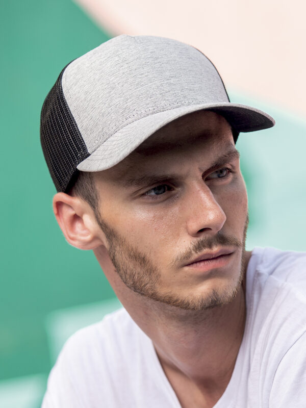 Cappello visiera mid 5 pannelli mesh posteriore RAPPERMELANGE