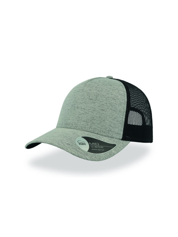 Cappello visiera mid 5 pannelli mesh posteriore RAPPERMELANGE - immagine 2