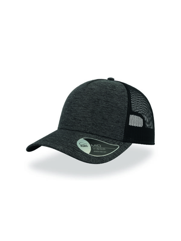 Cappello visiera mid 5 pannelli mesh posteriore RAPPERMELANGE - immagine 3