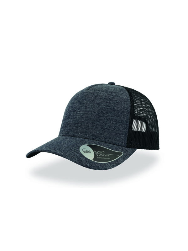 Cappello visiera mid 5 pannelli mesh posteriore RAPPERMELANGE - immagine 6