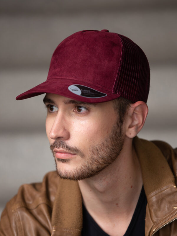 Cappello visiera mid 5 pannelli mesh posteriore RAPPERSUEDE
