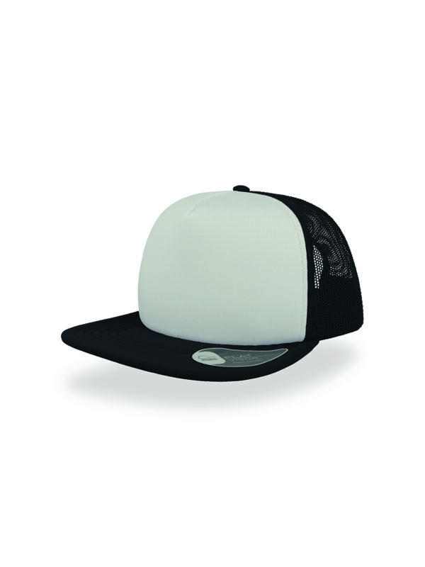 Cappello visiera piatta 5 pannelli mesh posteriore - immagine 4