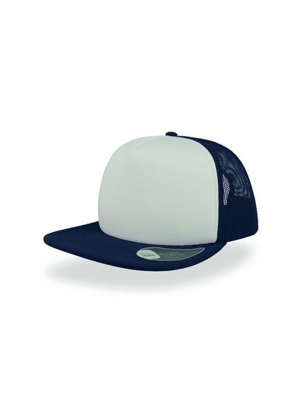 Cappello visiera piatta 5 pannelli mesh posteriore - immagine 5