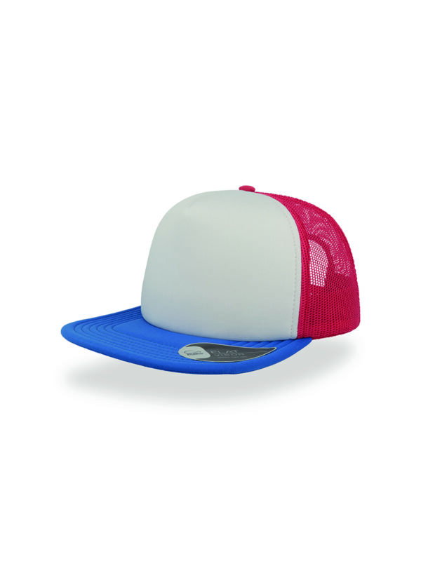 Cappello visiera piatta 5 pannelli mesh posteriore - immagine 7