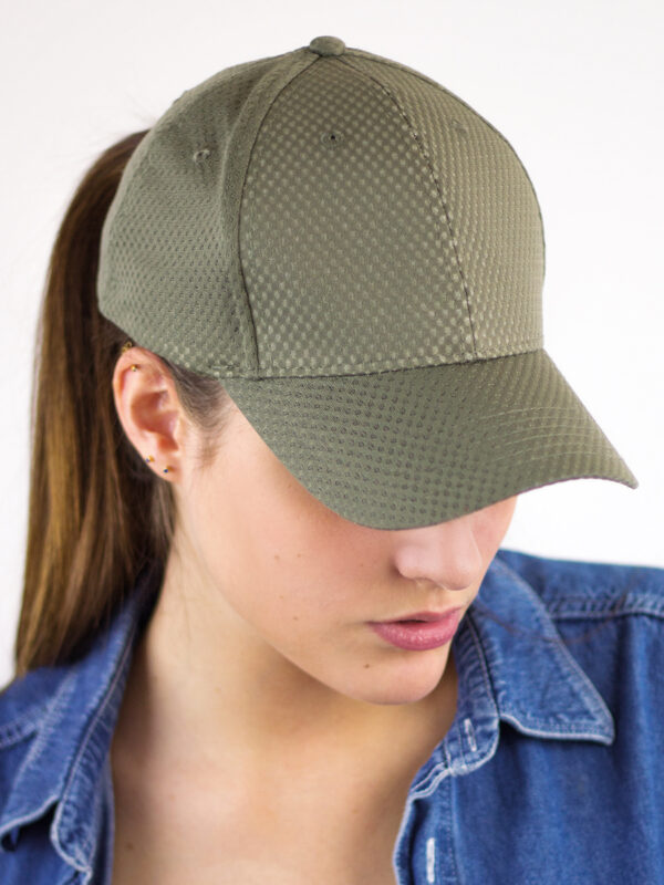 Cappello visiera curva 6 pannelli mesh SPACE