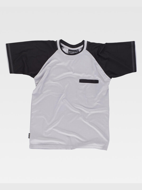 T-shirt manica corta tecnica con taschino - immagine 3