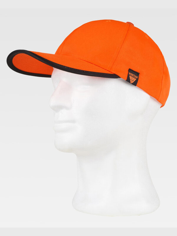 Cappello visiera curva 6 pannelli con bordo visiera a contrasto - immagine 5