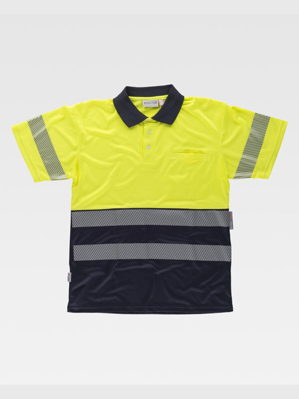 Polo manica corta alta visibilita classe 1