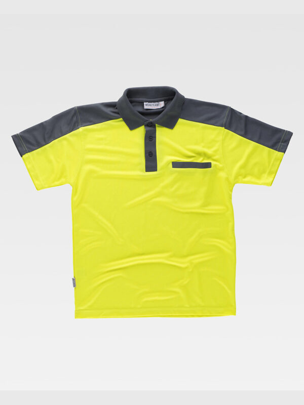 Polo manica corta alta visibilita