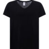 UNI_JHK_CURVSSLUB_JHK_BK.jpg T-SHIRT DONNA MANICA CORTA COLLO A V CURVES