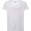 UNI_JHK_CURVSSLUB_JHK_WH.jpg T-SHIRT DONNA MANICA CORTA COLLO A V CURVES
