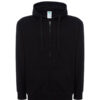 UNI_JHK_SWUAHOOD240_JHK_BK.jpg FELPA UOMO CAPPUCCIO E ZIP LEGGERA FRENCH TERRY