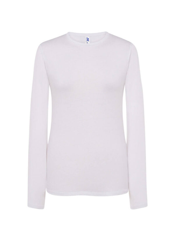 UNI_JHK_TSRLCMFLS_JHK_WH.jpg T-SHIRT DONNA MANICA LUNGA REGULAR