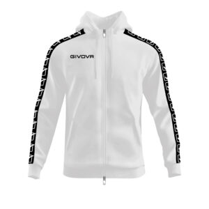 Felpa Full Zip Con Cappuccio Terry Band Felpa Full Zip Con Cappuccio Terry Band