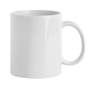 Tazza bianca in ceramica personalizzata 320 ml Tazza bianca in ceramica personalizzata 320 ml